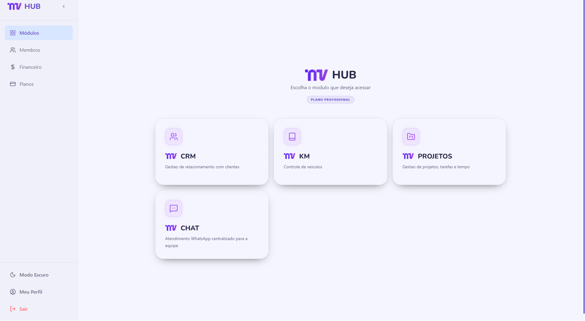 Dashboard NV Hub