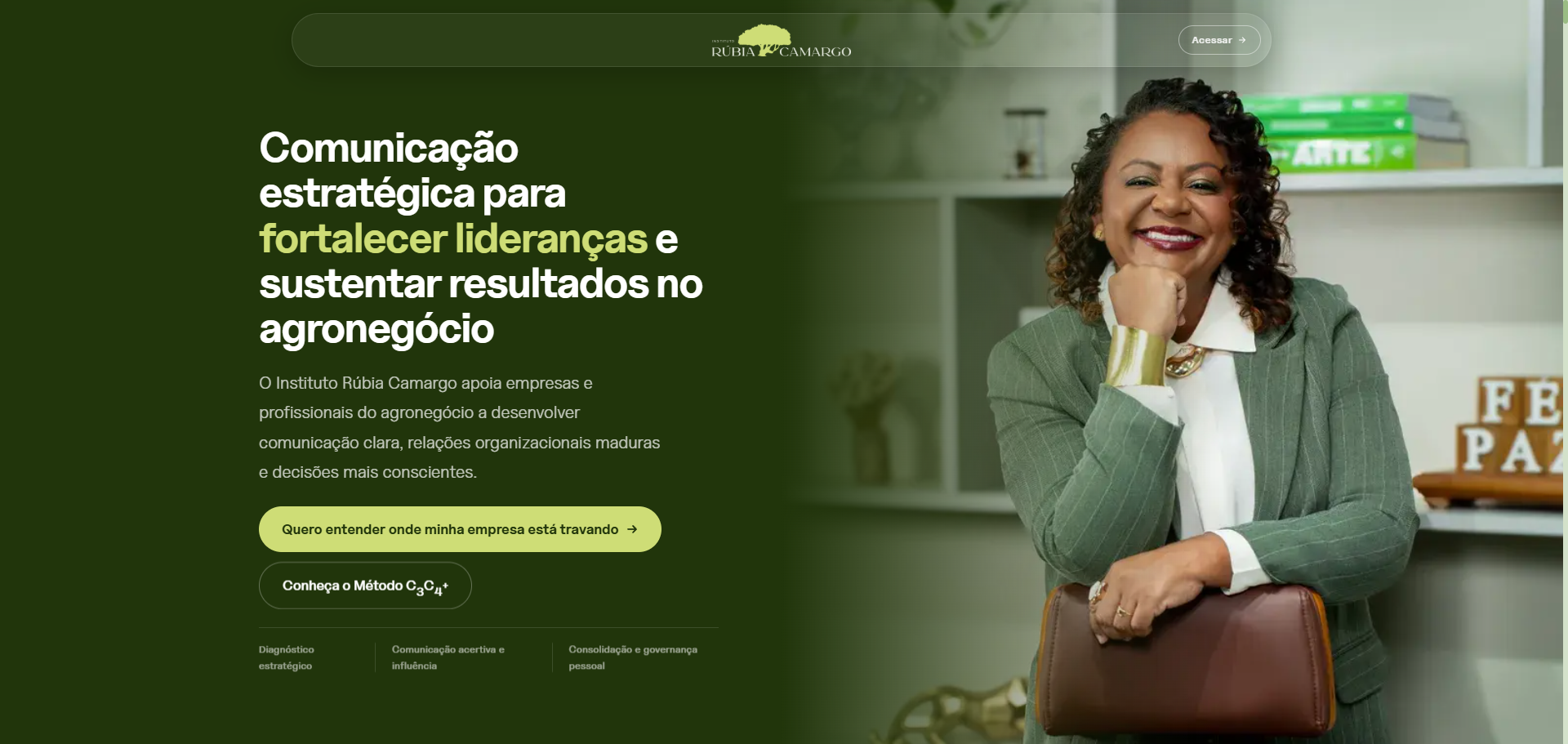 Instituto Rubia Camargo — plataforma desktop